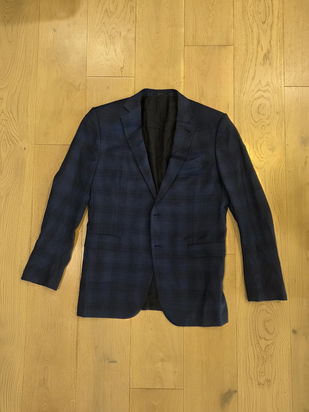 Ermenegildo Zegna Navy Plaid Sport Coat